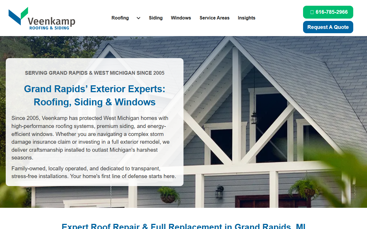 616roofing.com screenshot