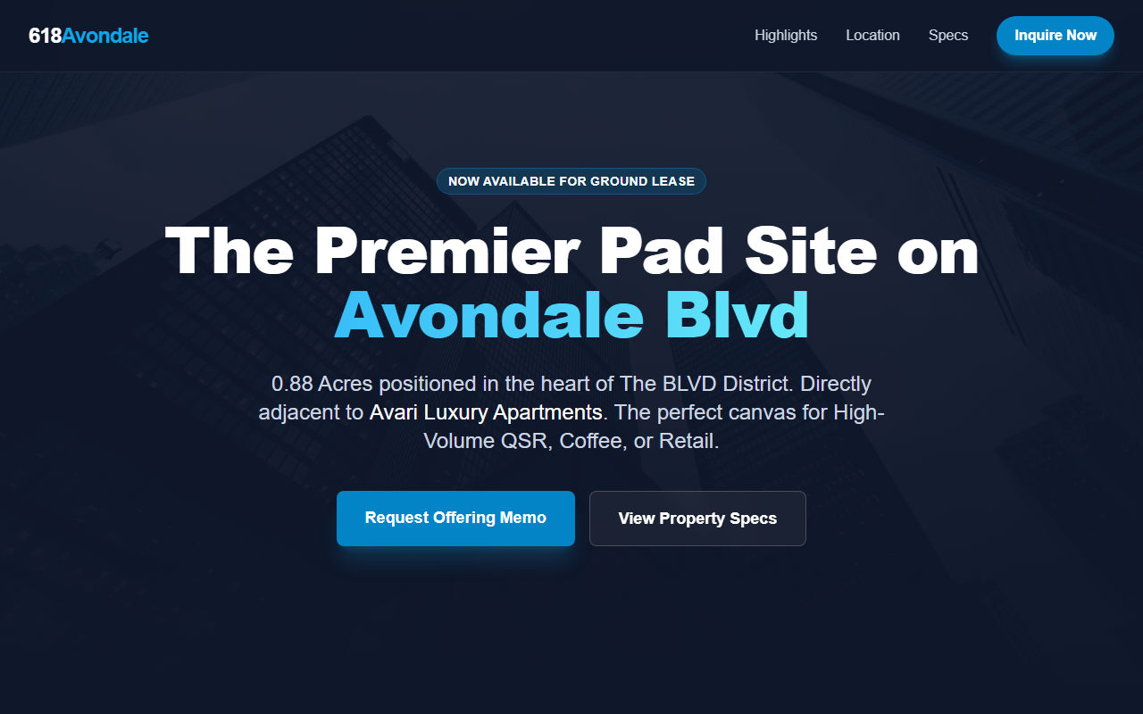 618avondale.com screenshot