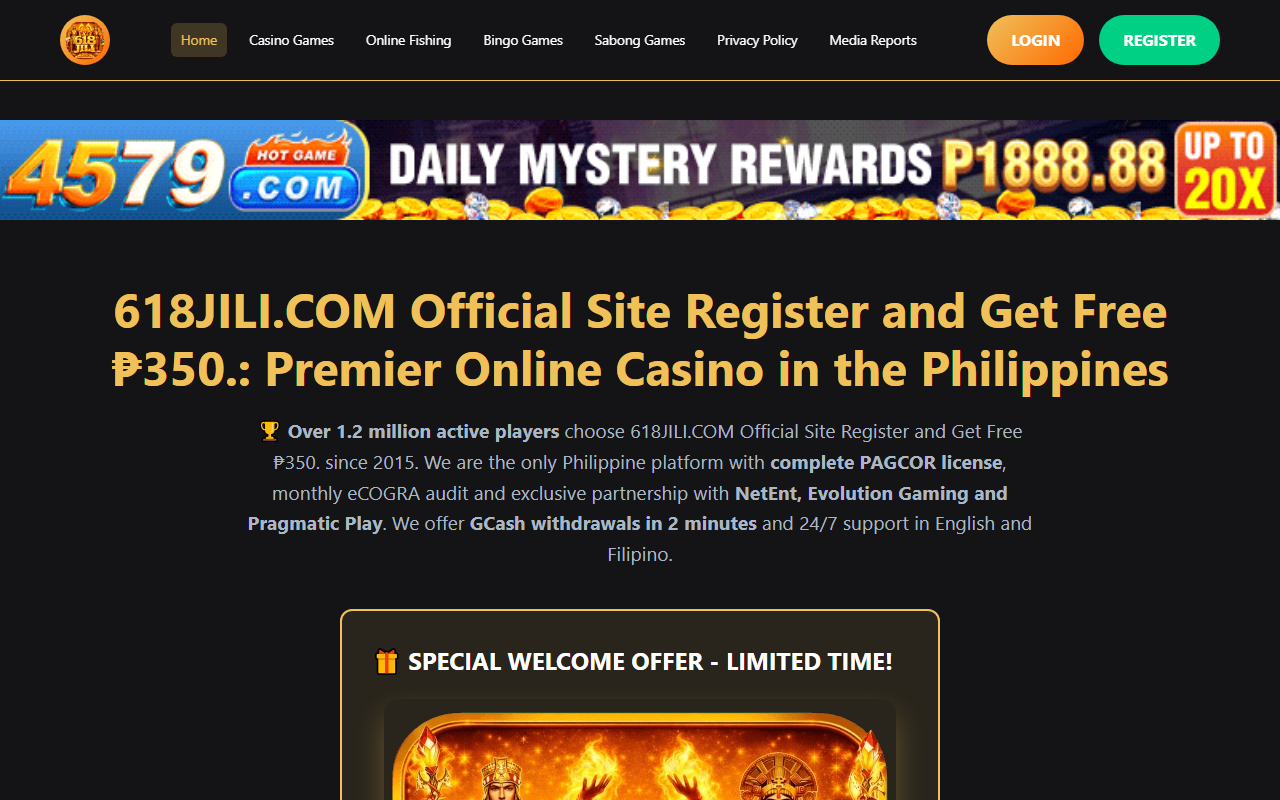 618jililogin.com screenshot