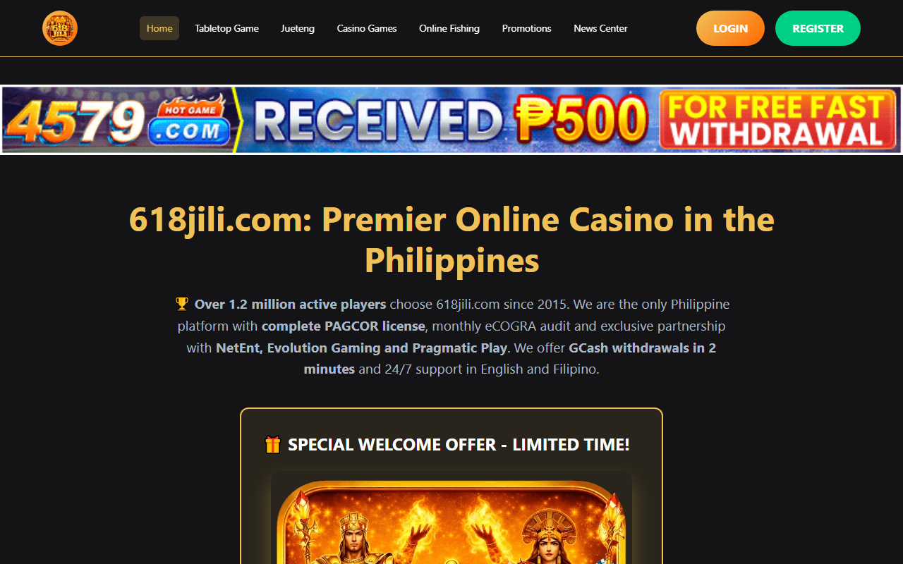 618jiliwin.com screenshot