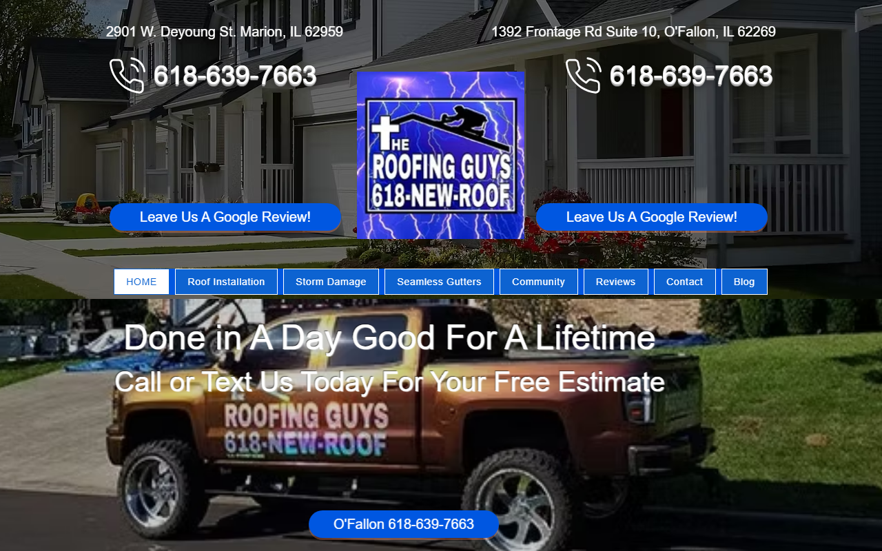 618newroof.com screenshot