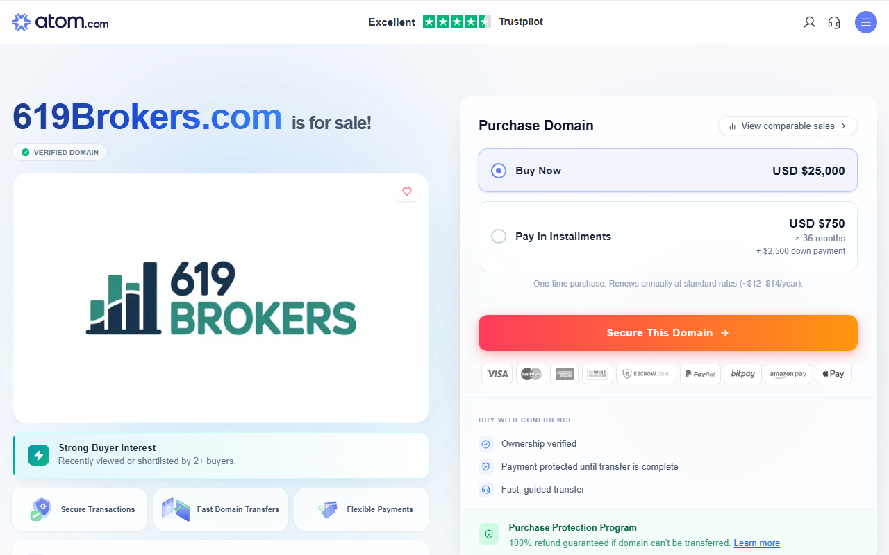619brokers.com screenshot
