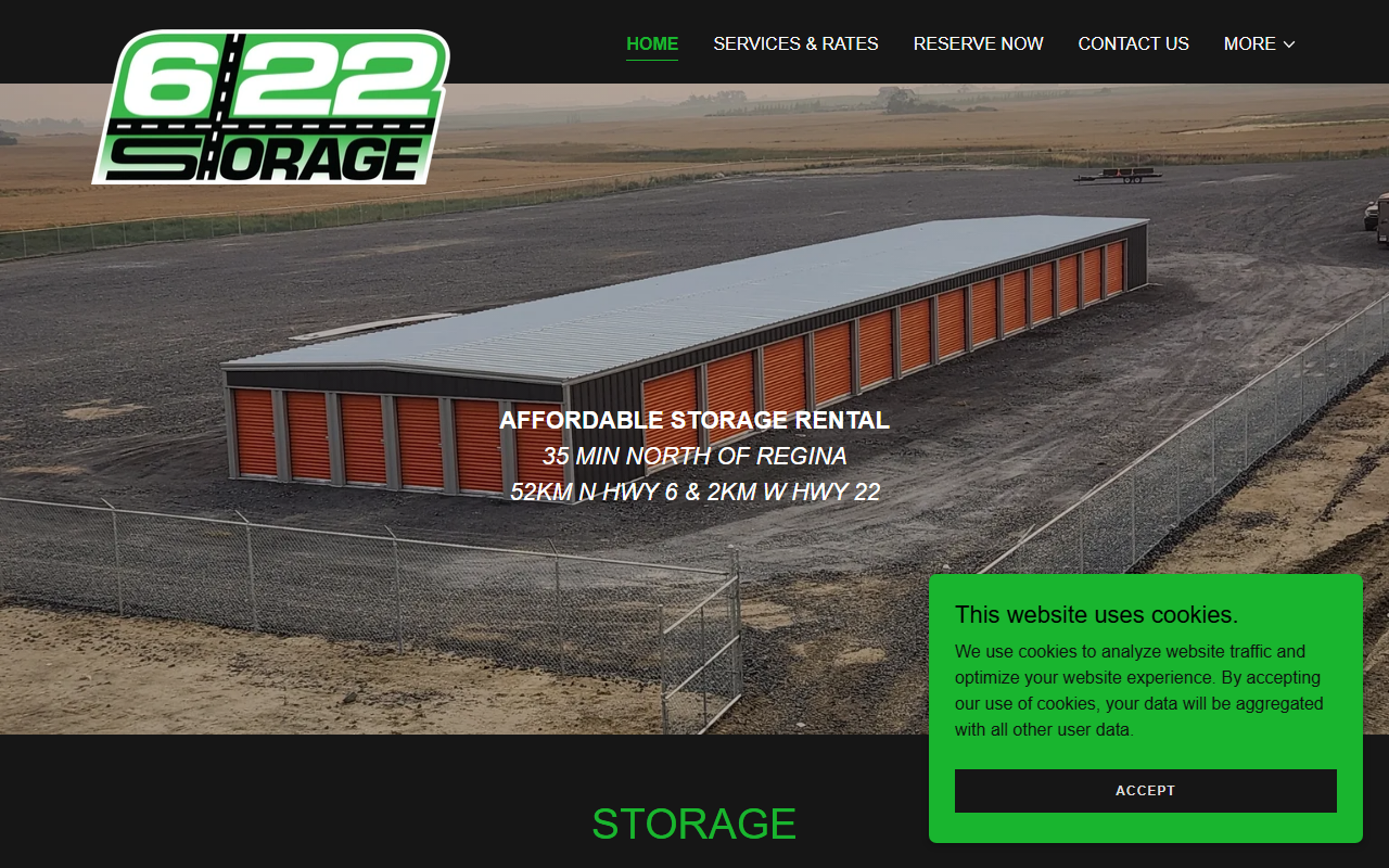 622storage.com screenshot