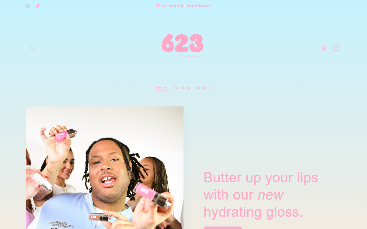 623cosmetics.com screenshot