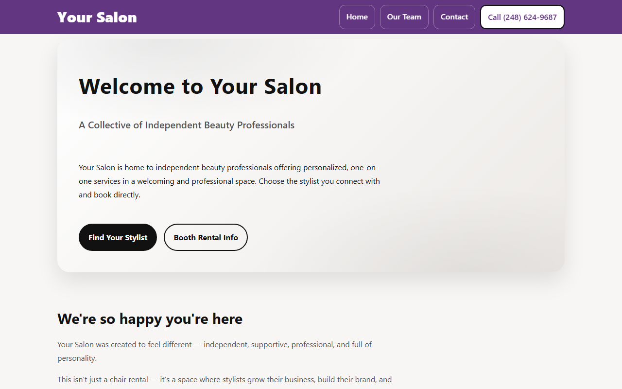 624yoursalon.com screenshot