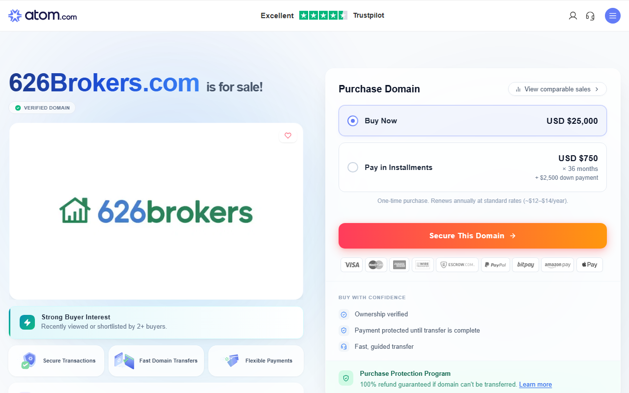 626brokers.com screenshot