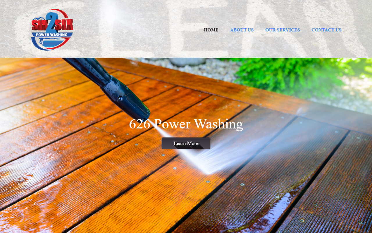626powerwashing.com screenshot