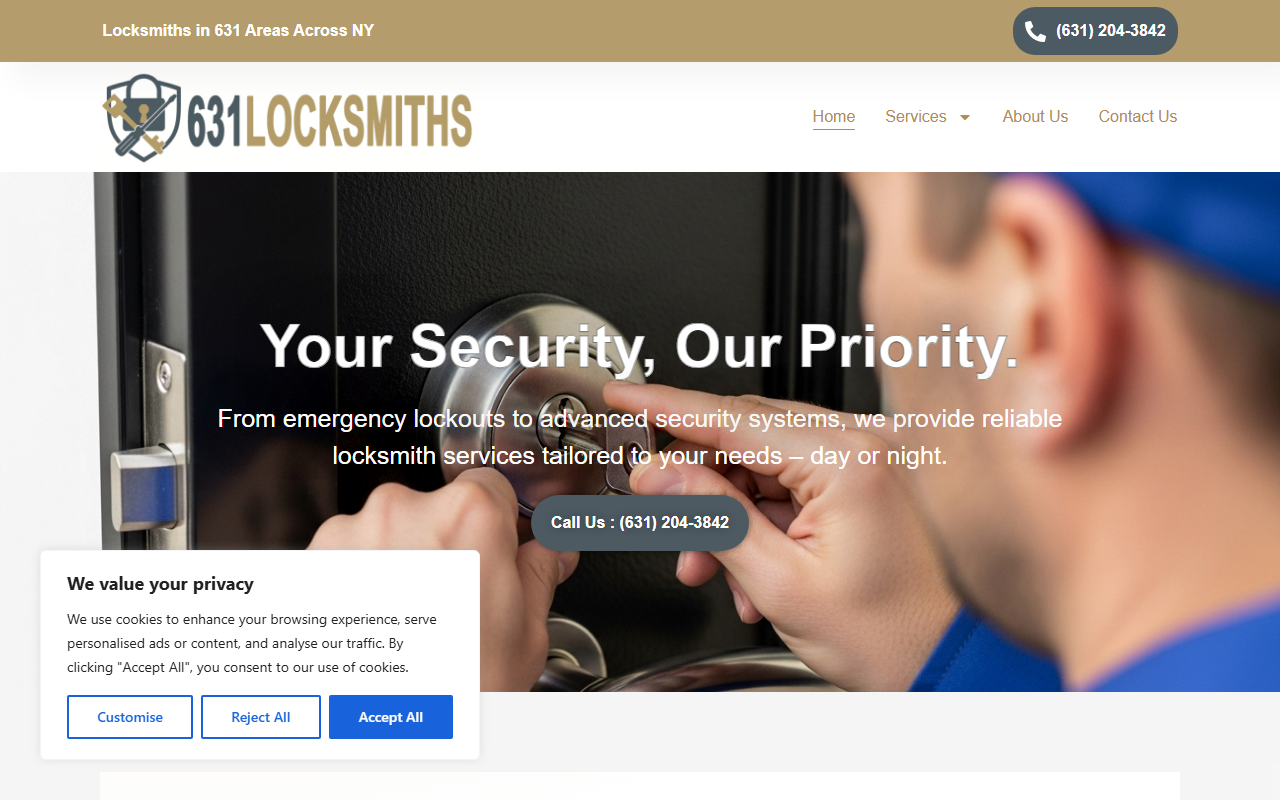 631locksmiths.com screenshot