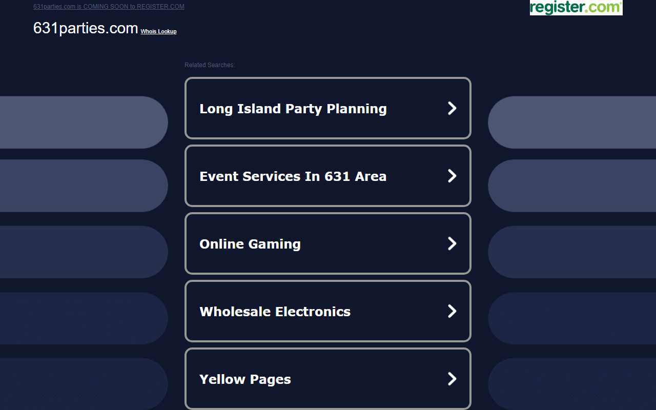 631parties.com screenshot