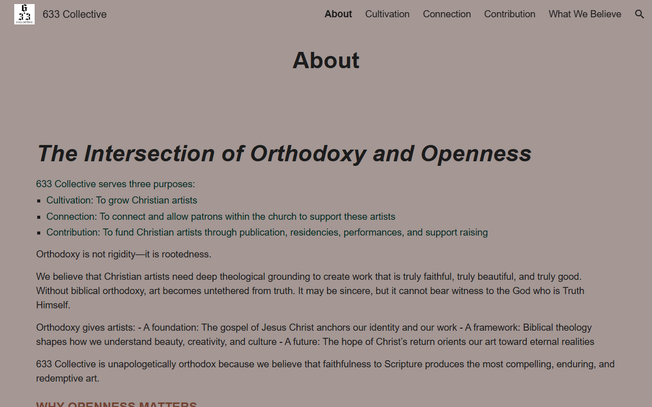 633collective.com screenshot