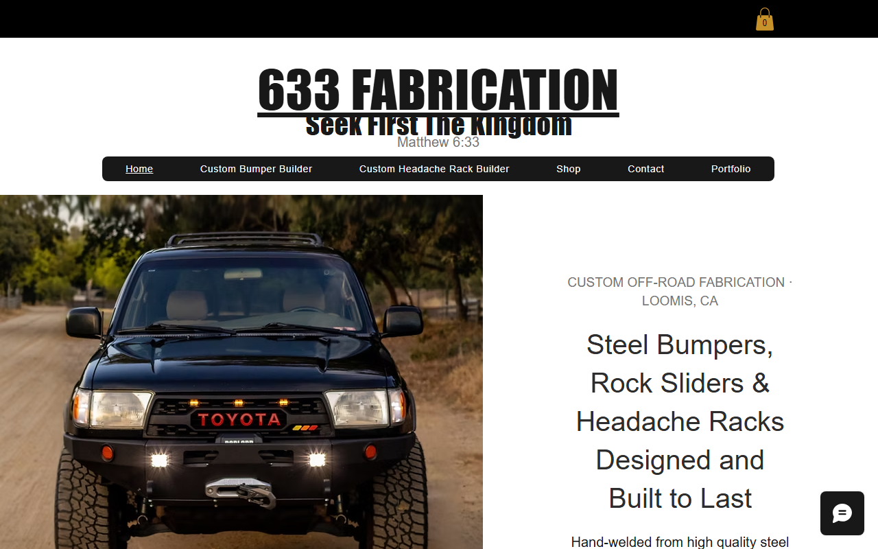 633fabrication.com screenshot
