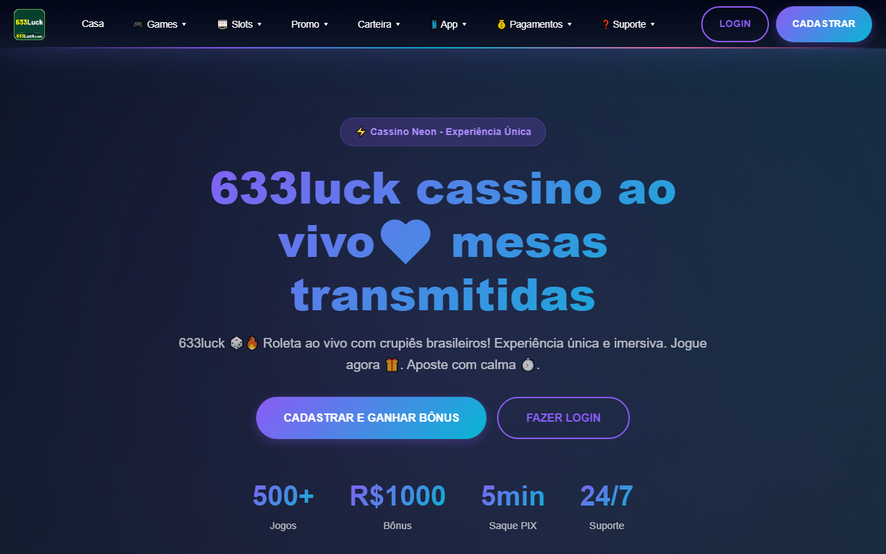 633lucklogin.com screenshot