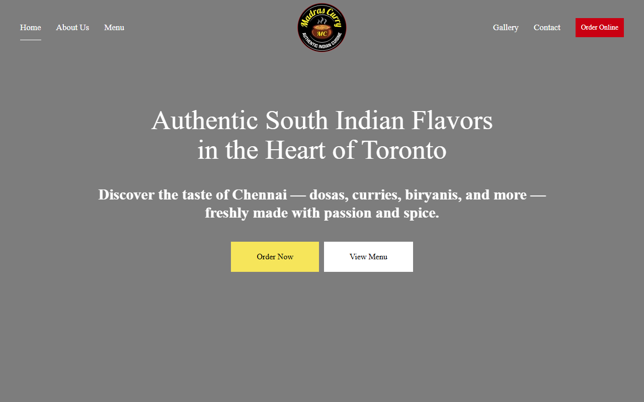 640madrascurry.com screenshot