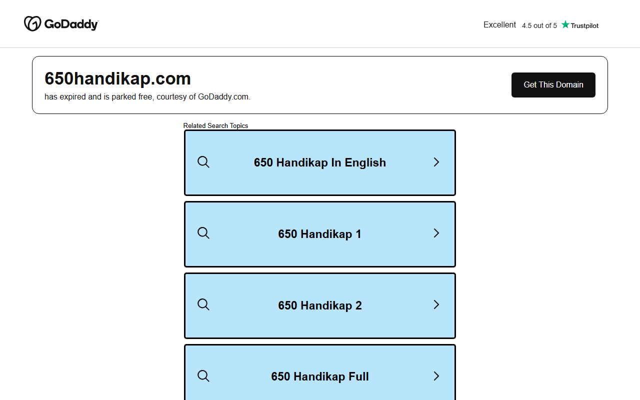 650handikap.com screenshot