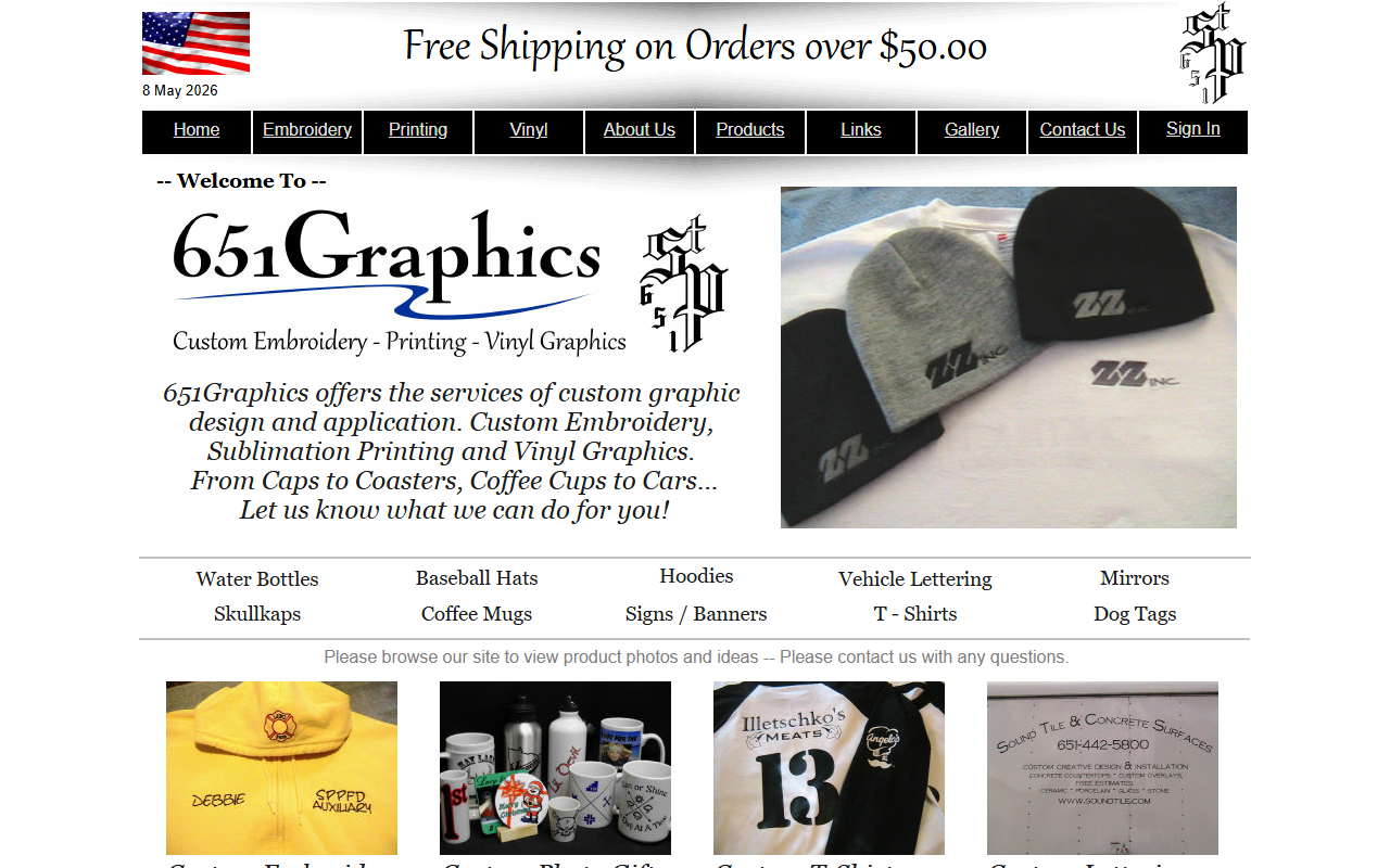 651graphics.com screenshot