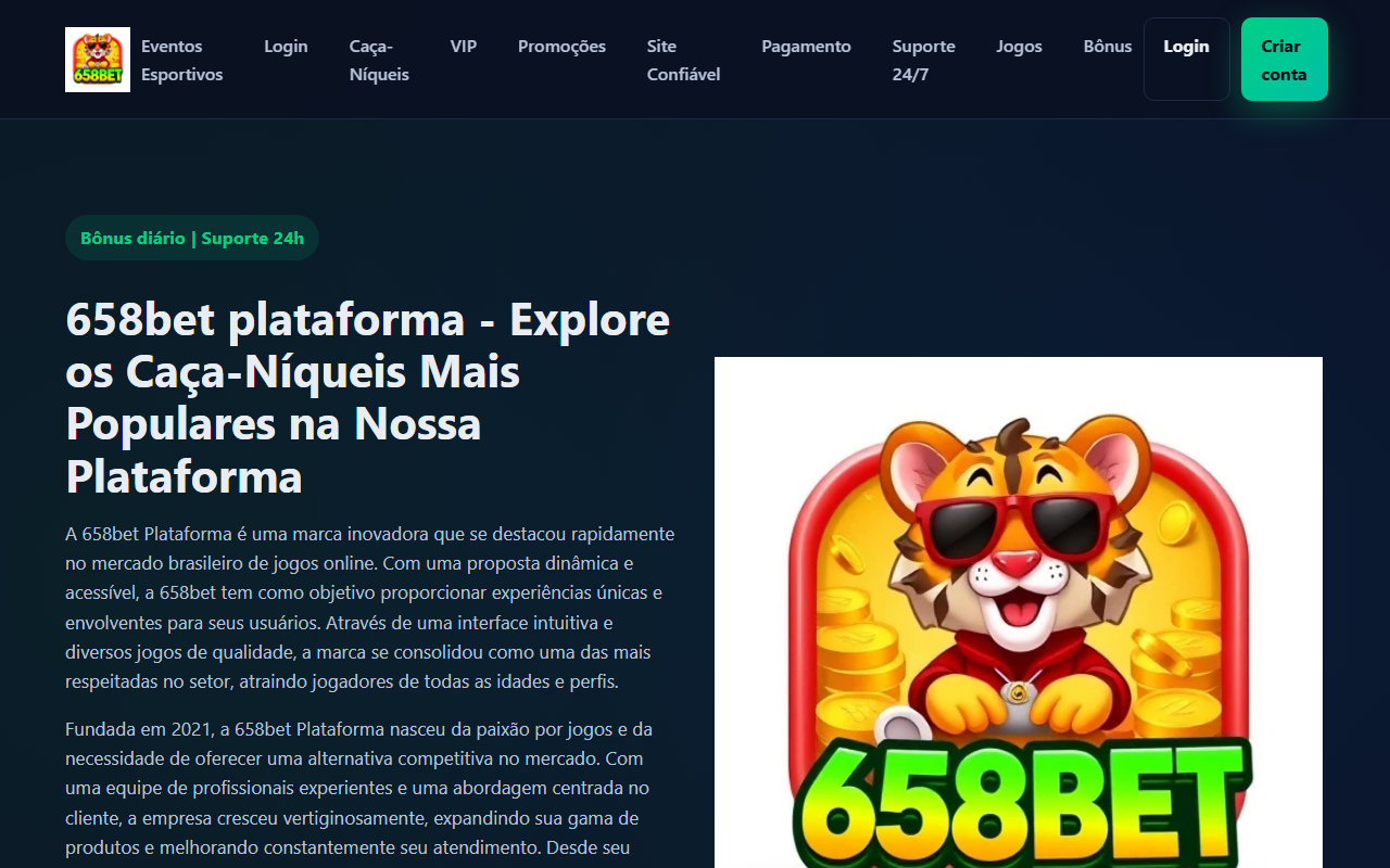 658betcomlogin.com screenshot