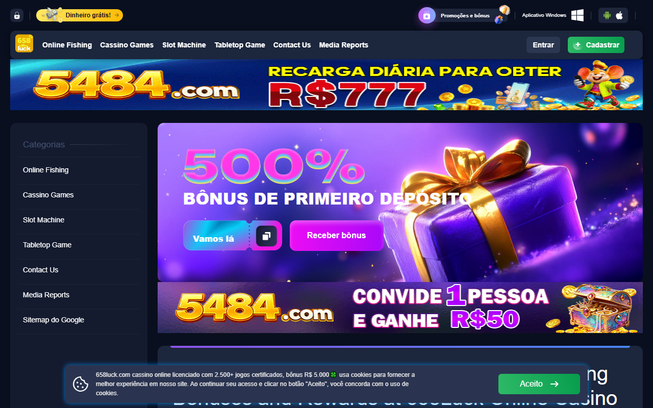 658luckapp.com screenshot