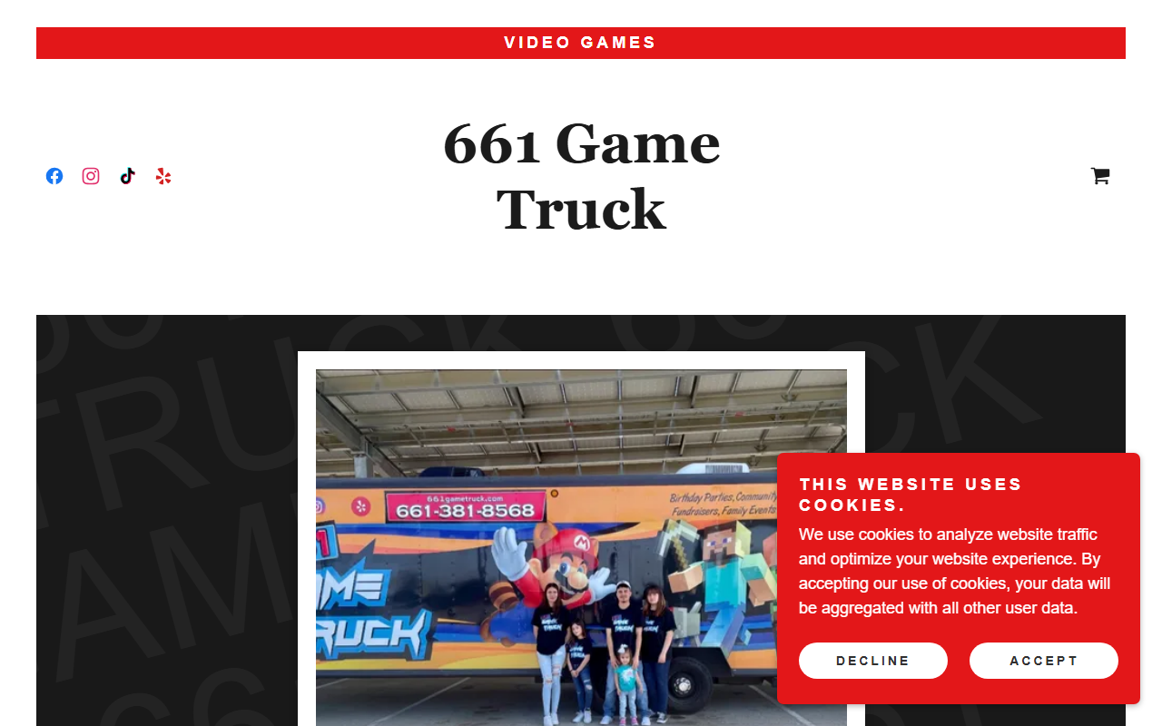 661gametruck.com screenshot