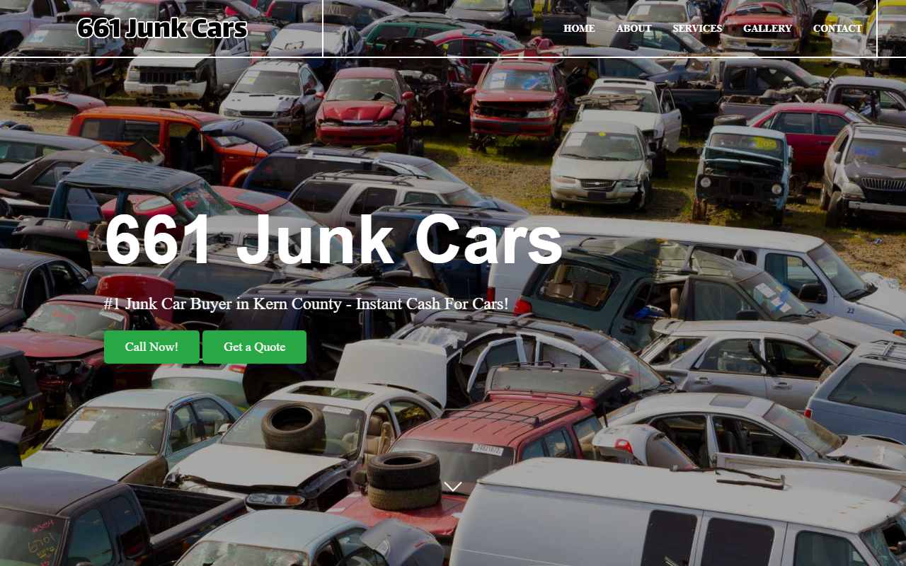 661junkcars.com screenshot