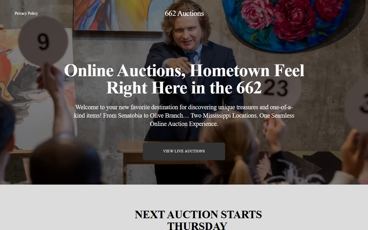 662auctions.com screenshot