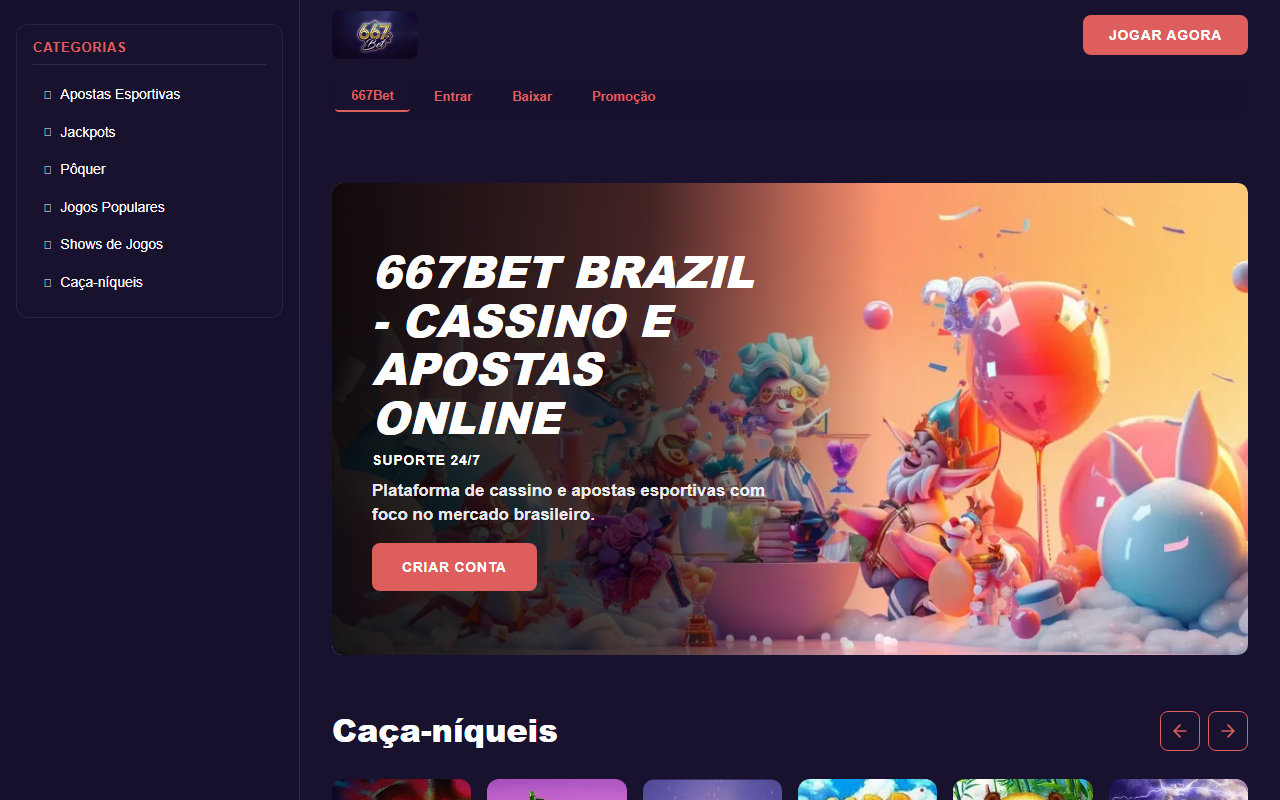 667apostabrasil.com screenshot