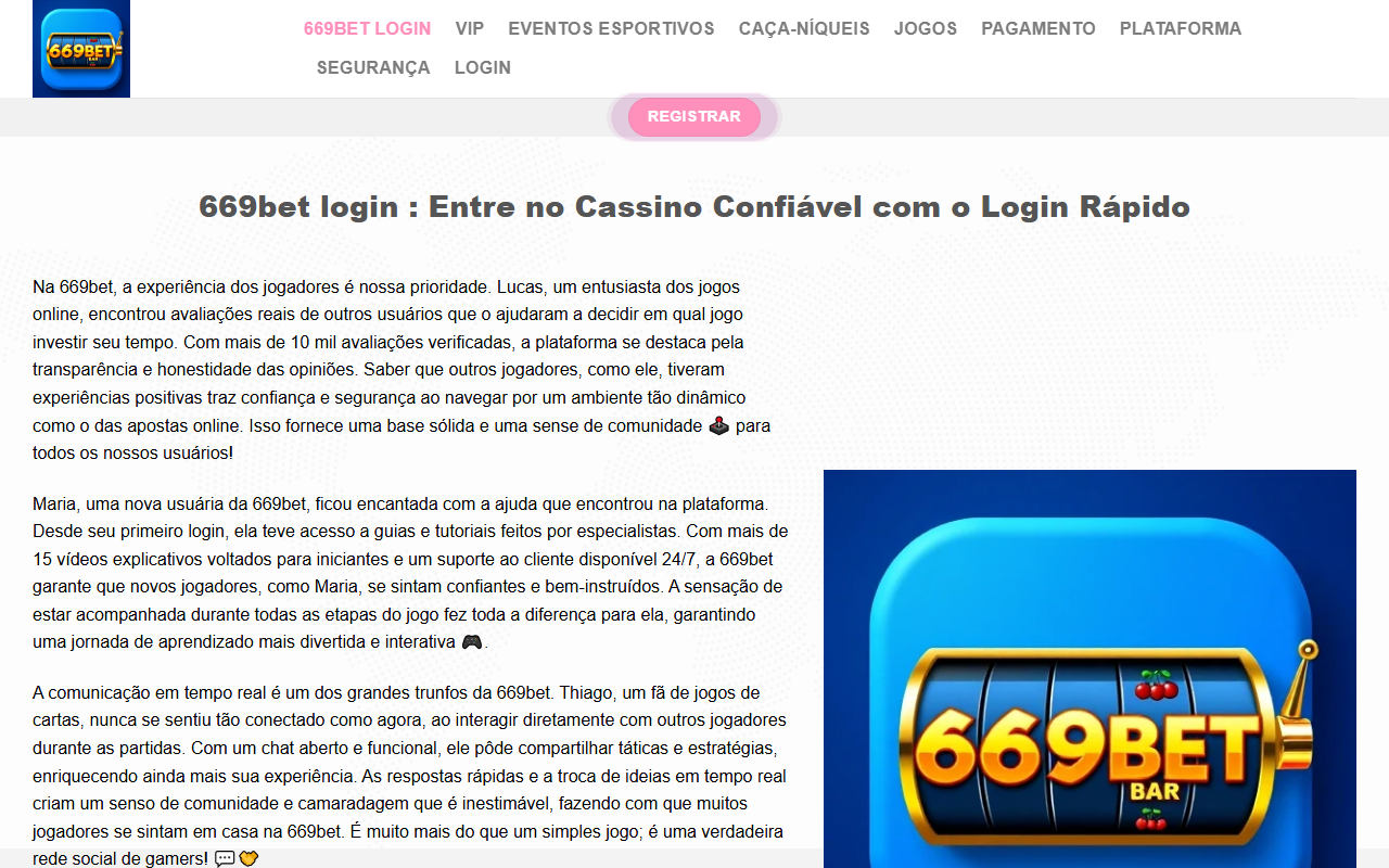 669betlogins.com screenshot