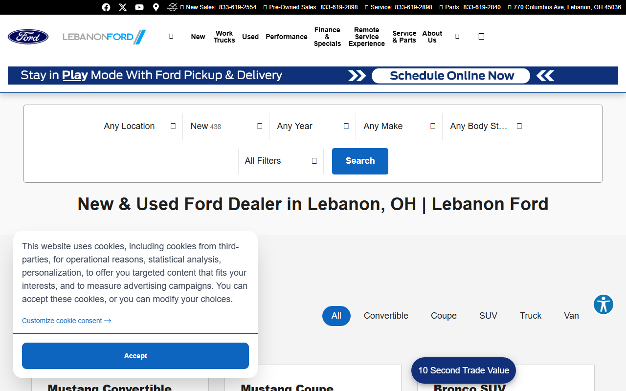 670mustang.com screenshot