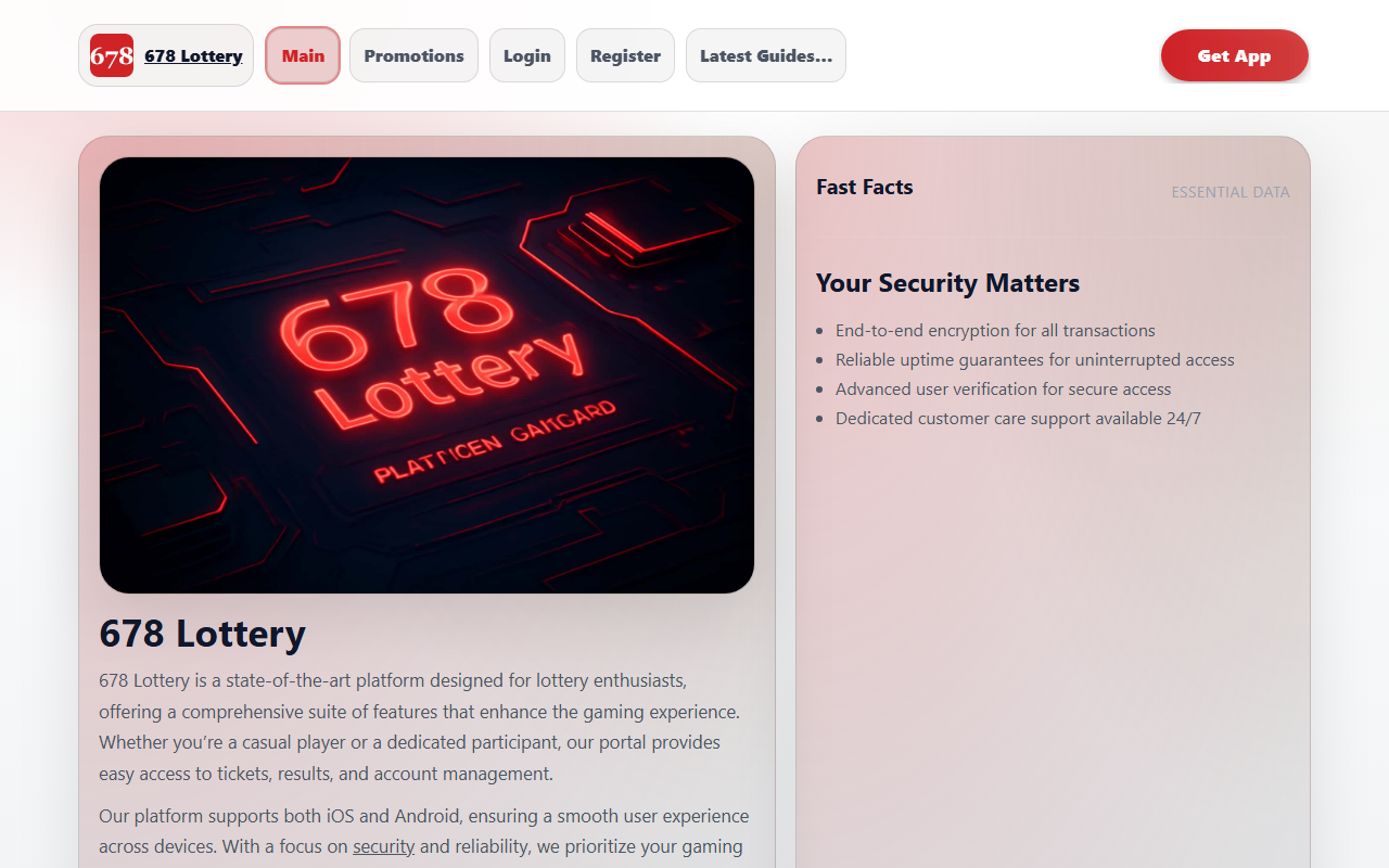 678-lottery.com screenshot