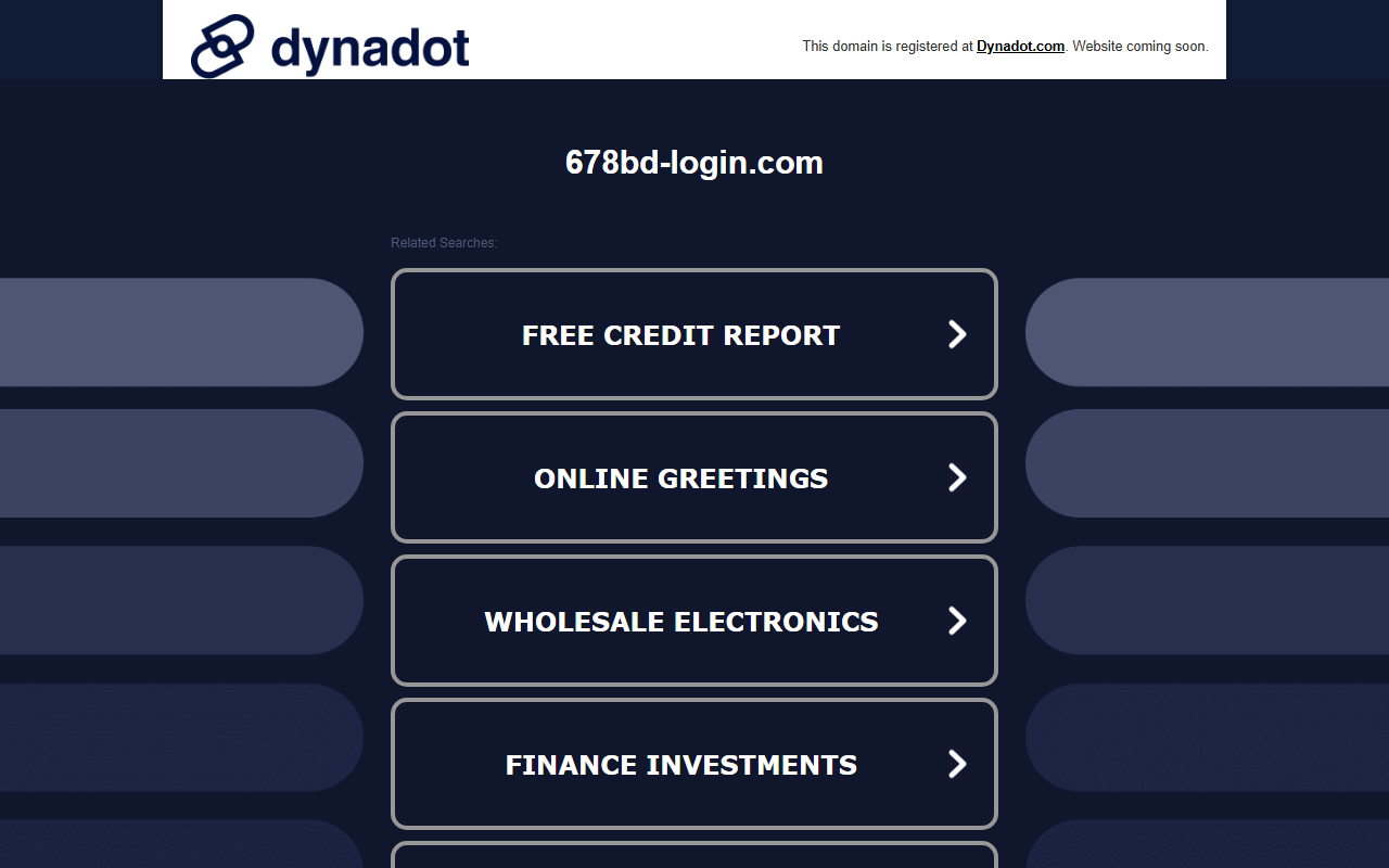 678bd-login.com screenshot