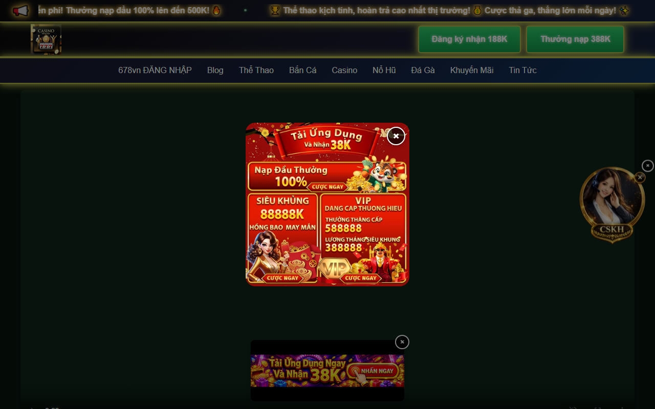 678vnloginbet.com screenshot