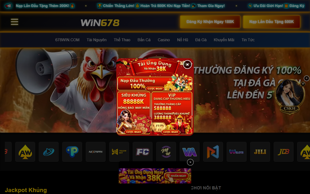 678winonline.com screenshot
