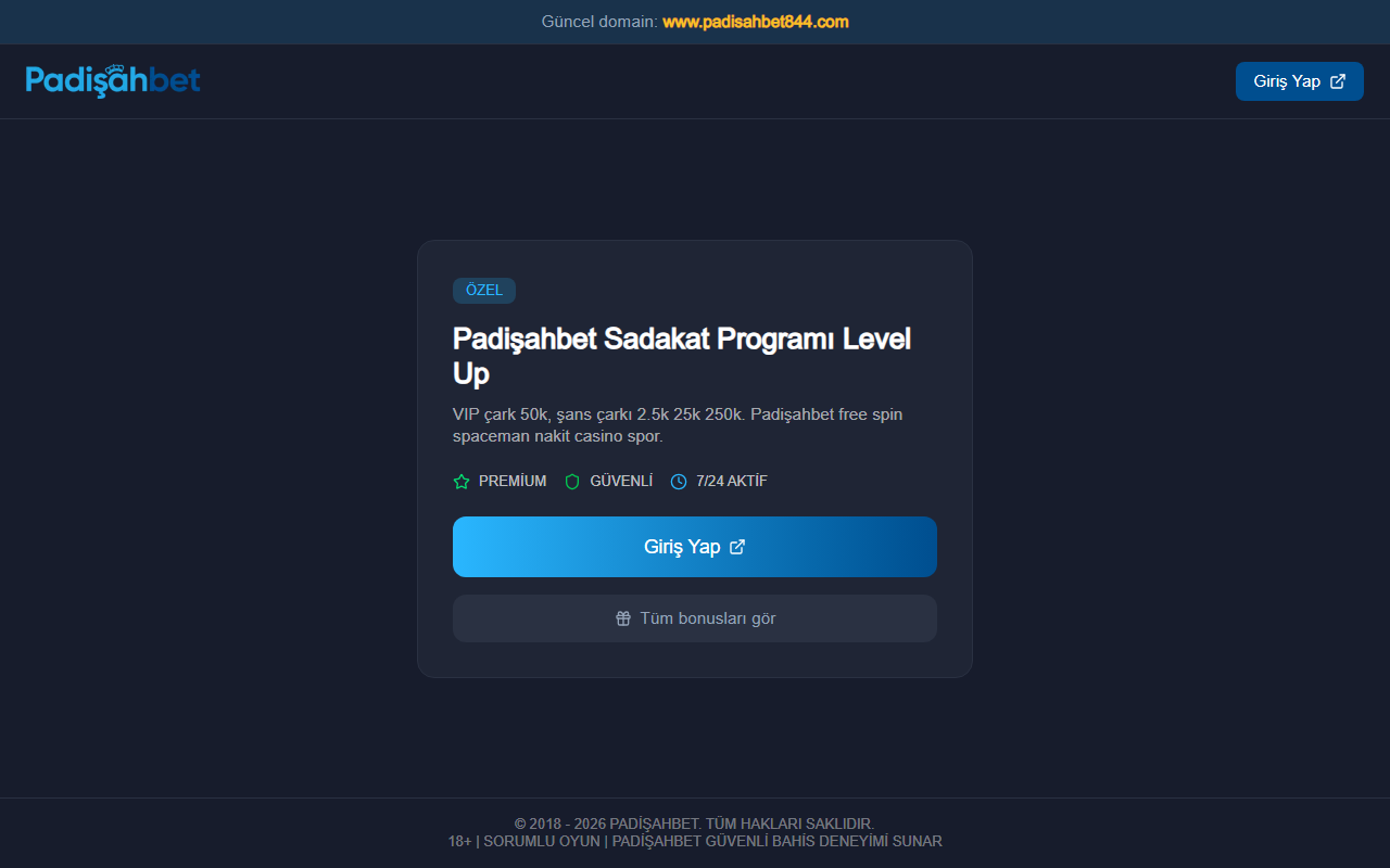 684padisahbet.com screenshot