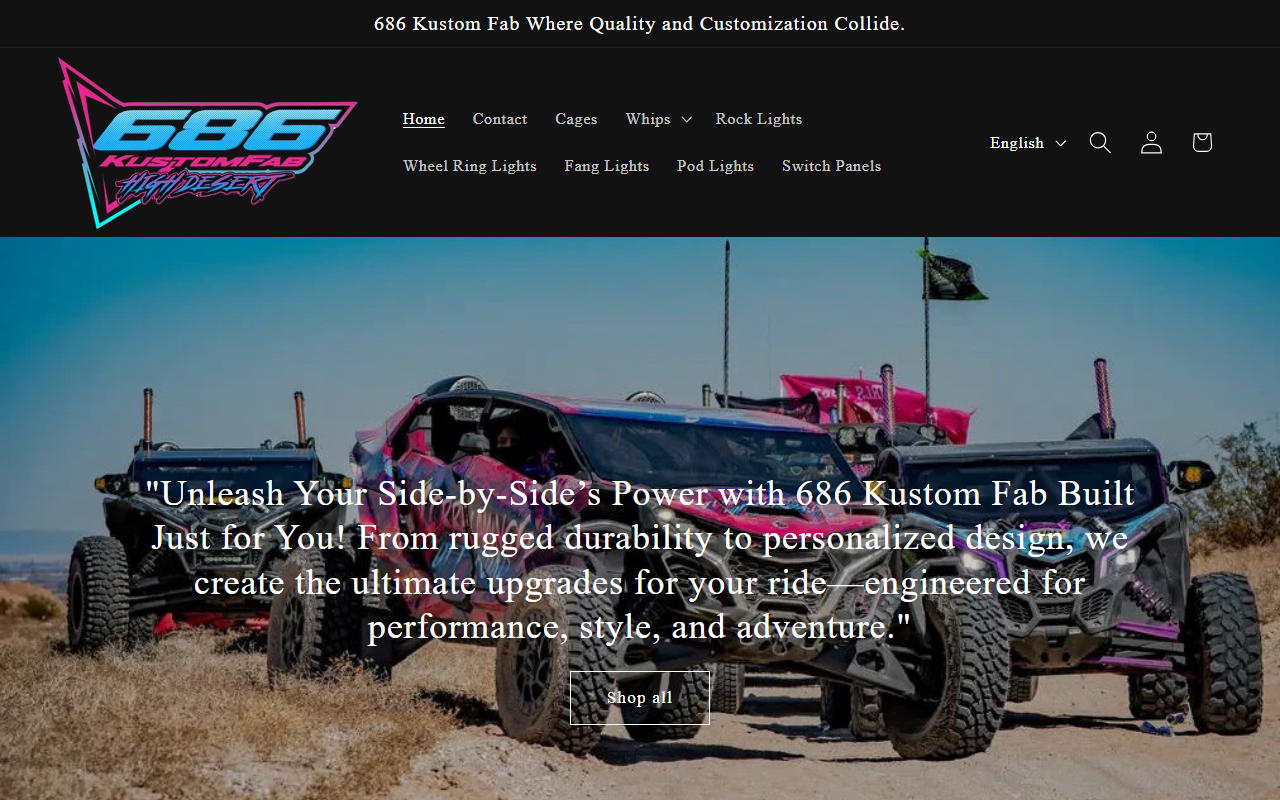 686kustomfab.com screenshot
