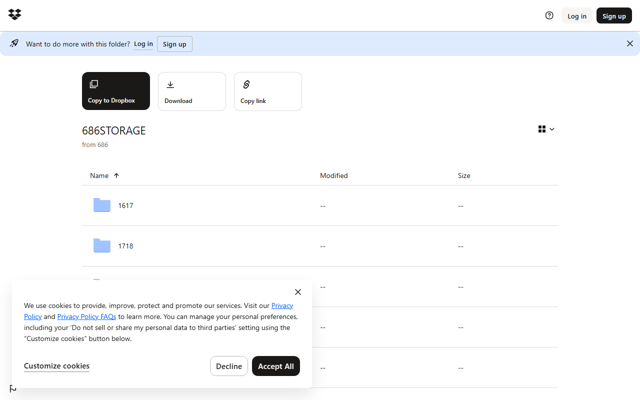 686storage.com screenshot