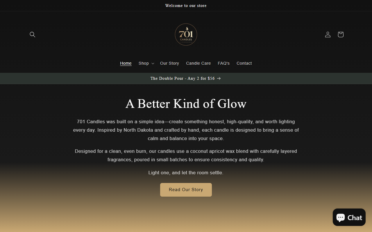 701candles.com screenshot
