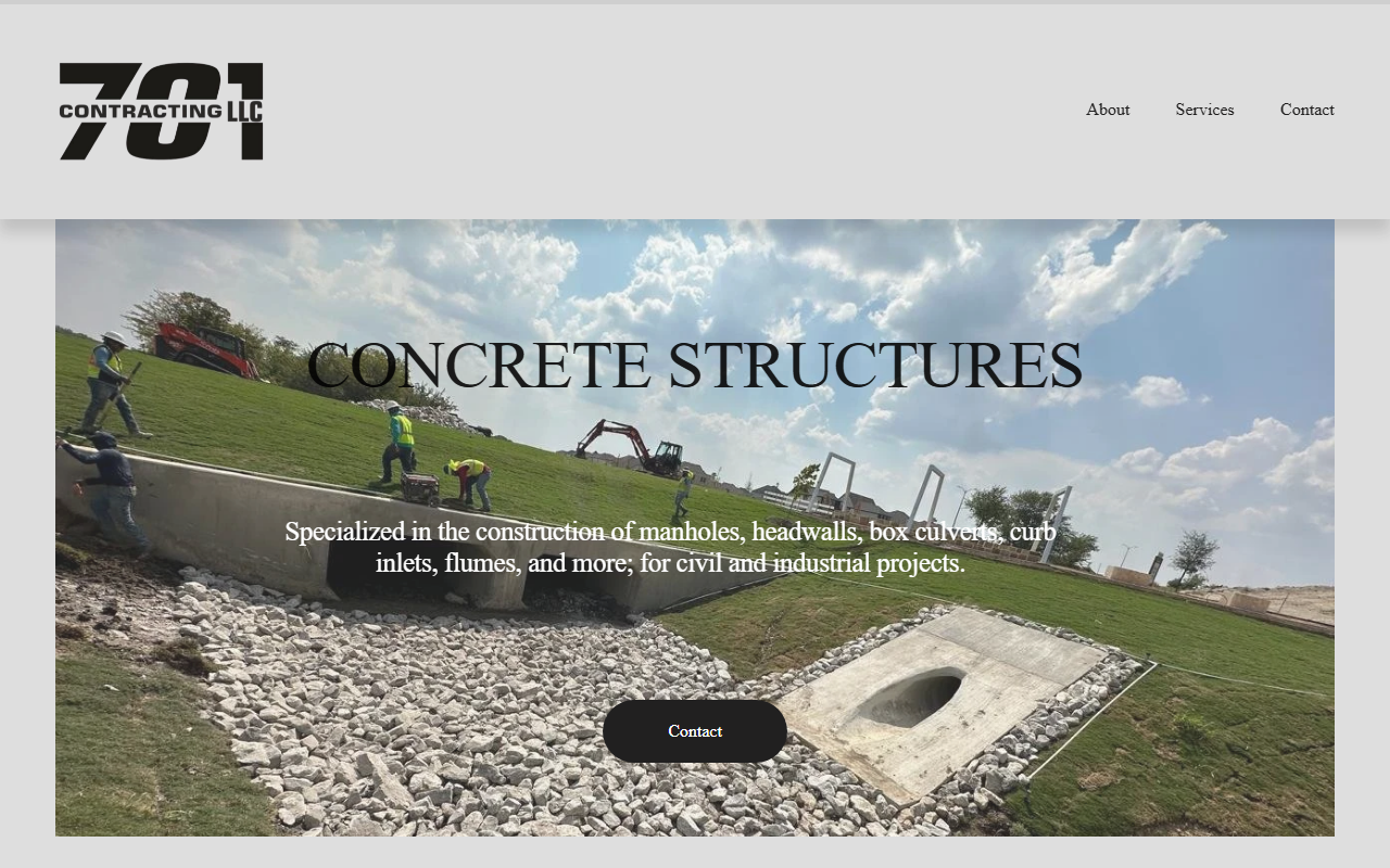 701contracting.com screenshot
