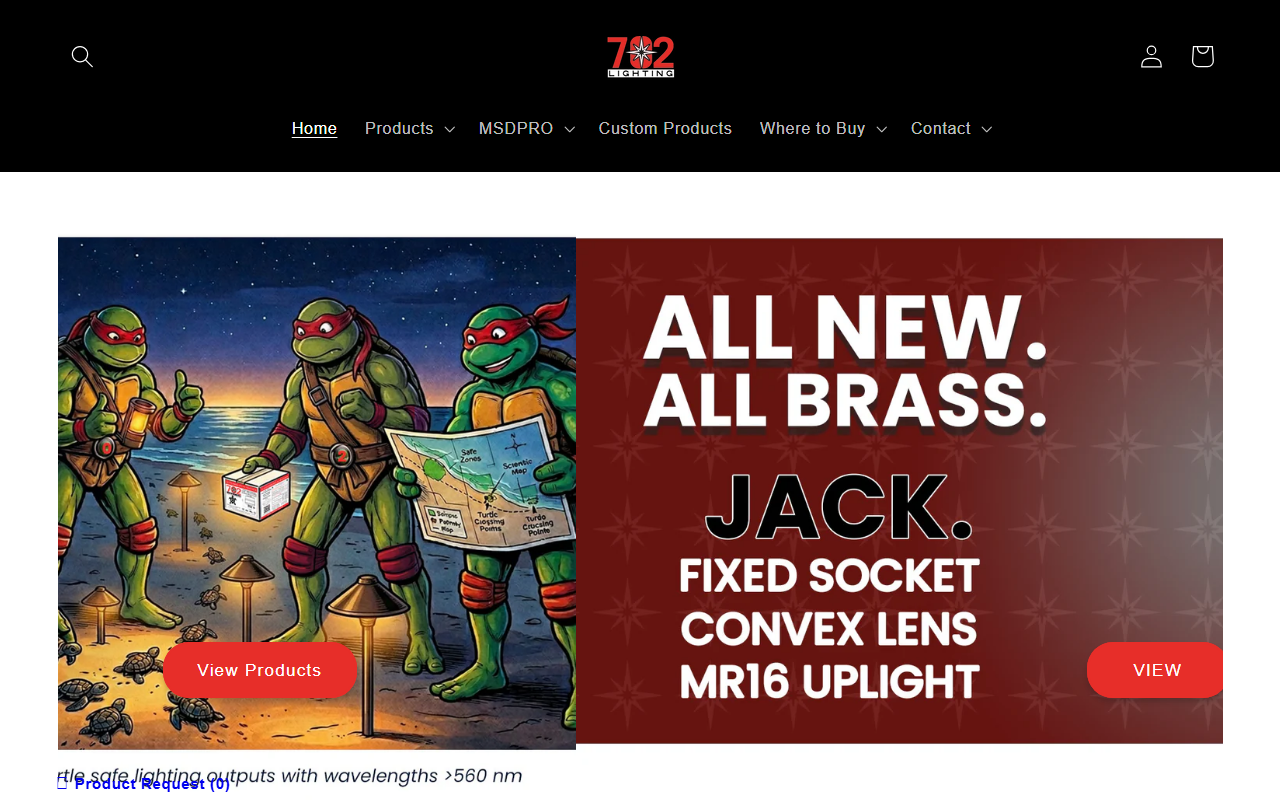 702-lighting.com screenshot