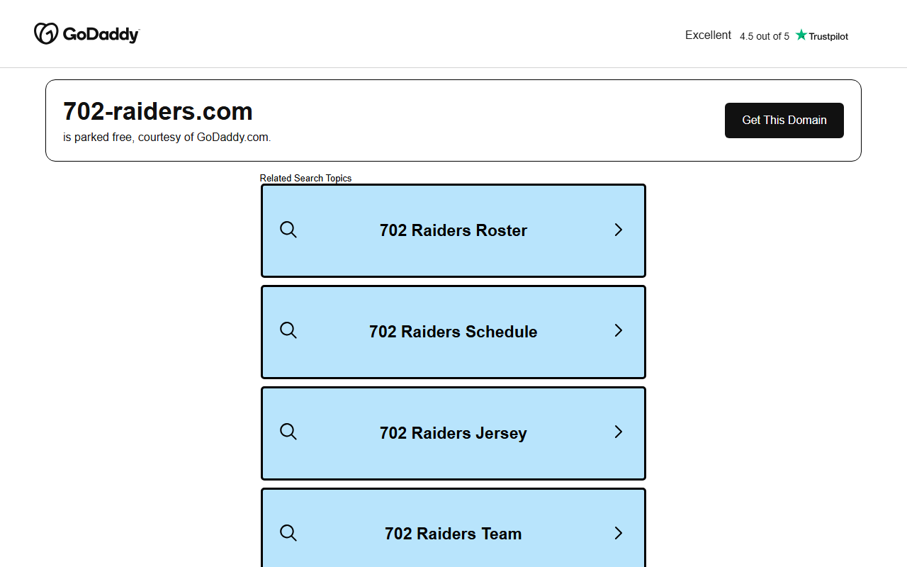 702-raiders.com screenshot