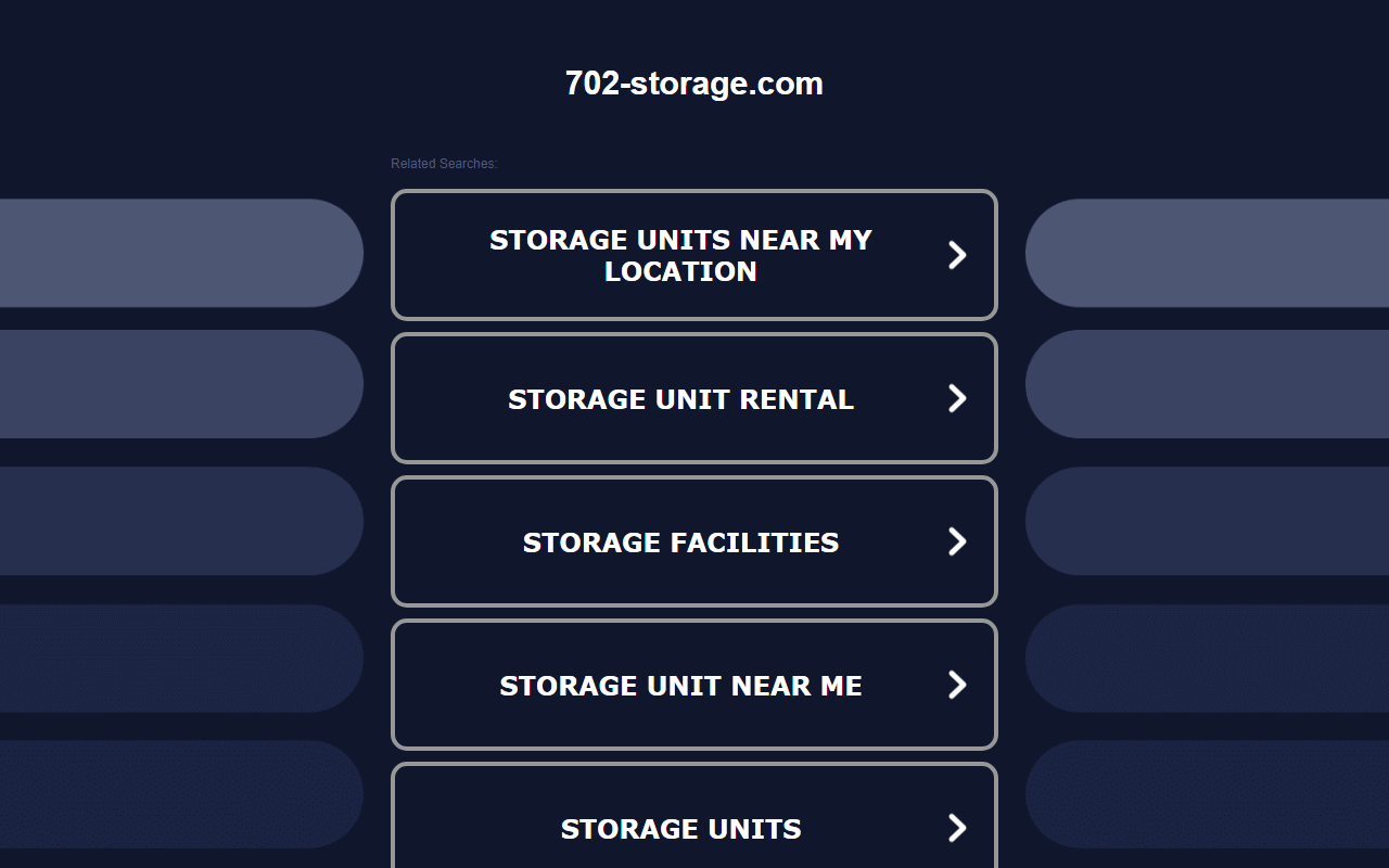 702-storage.com screenshot