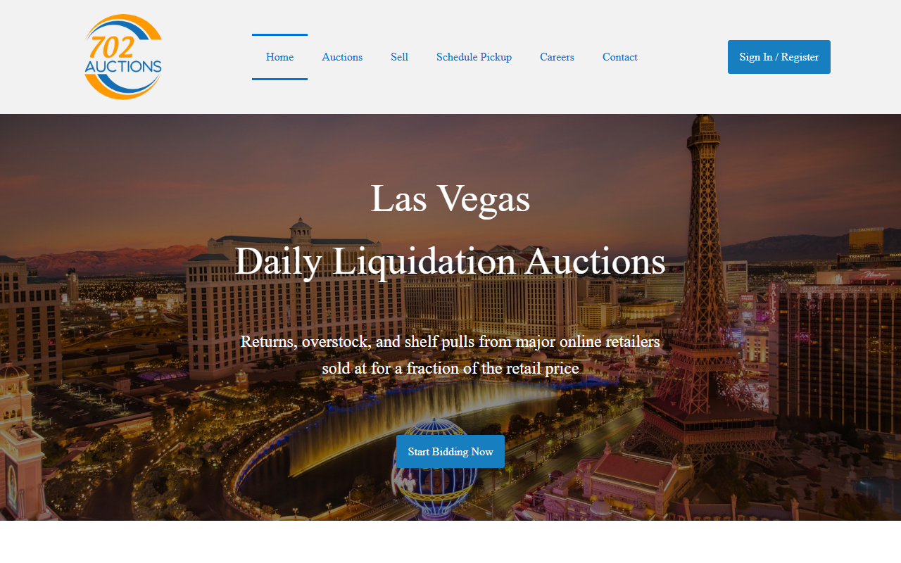 702auction.com screenshot