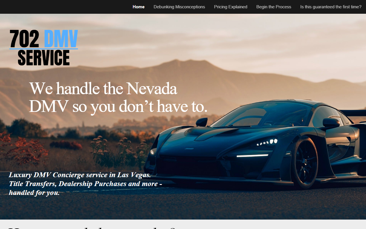 702dmvservice.com screenshot