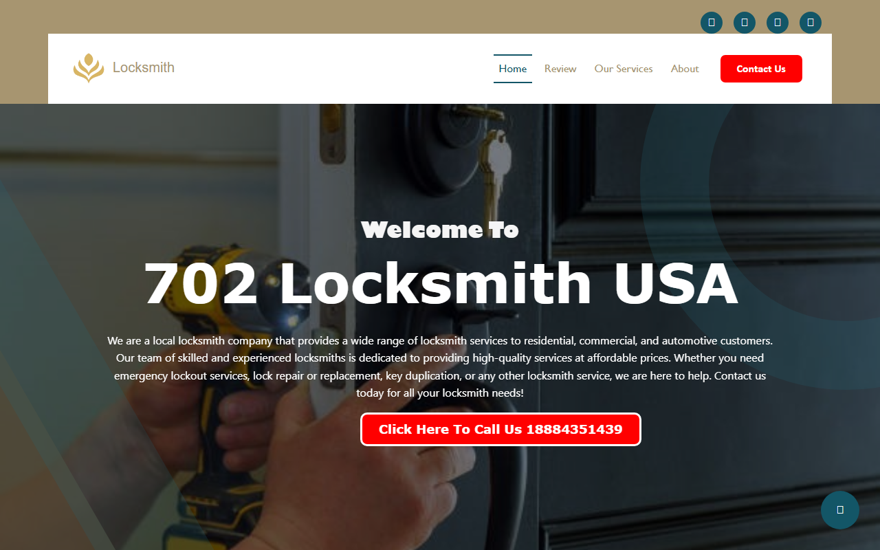 702locksmith.com screenshot