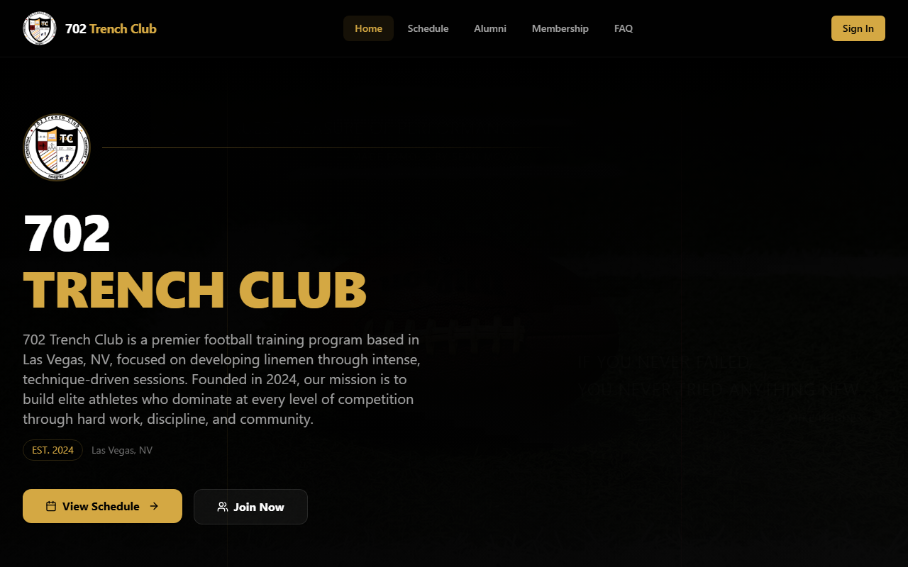 702trenchclub.com screenshot