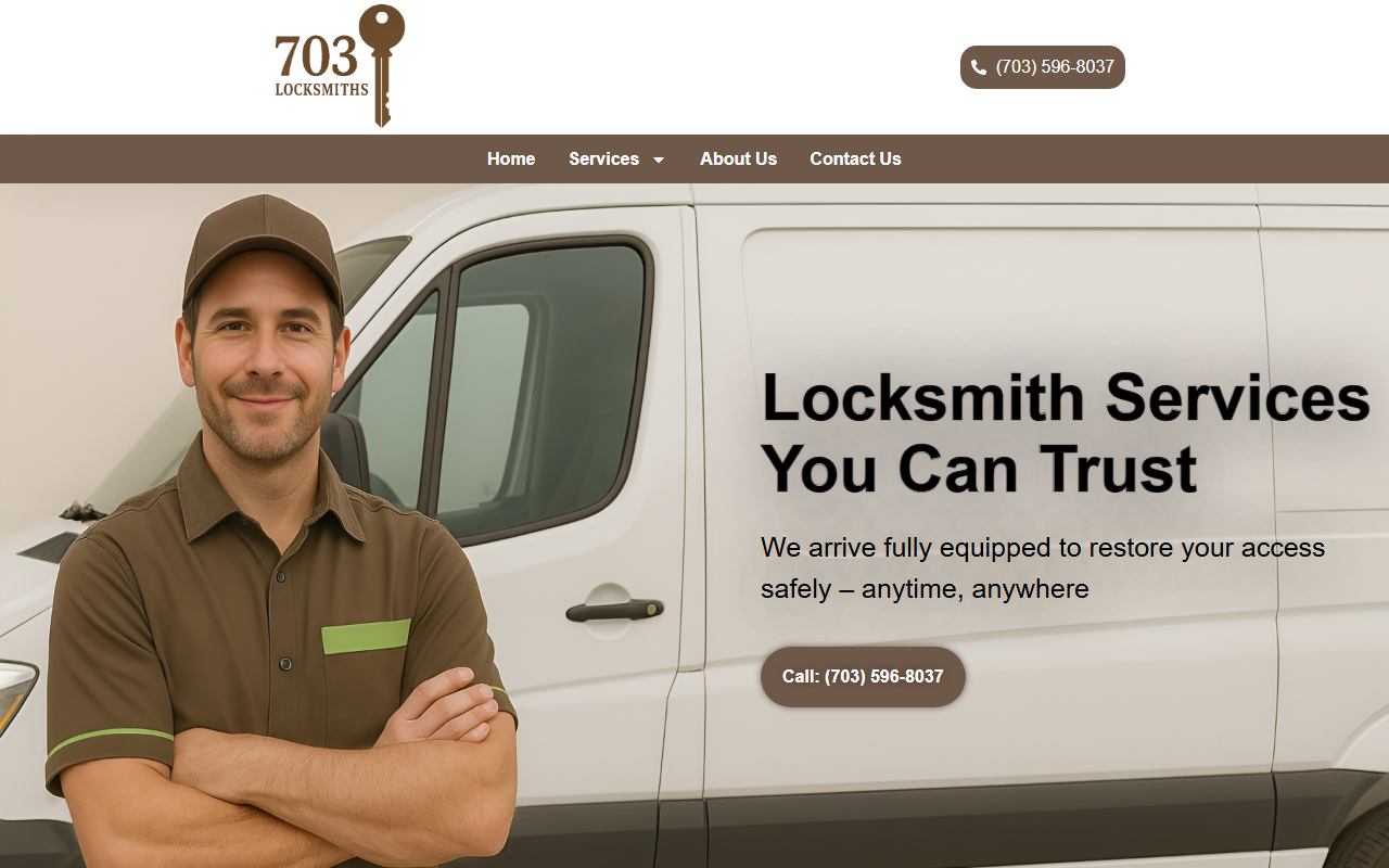 703locksmiths.com screenshot