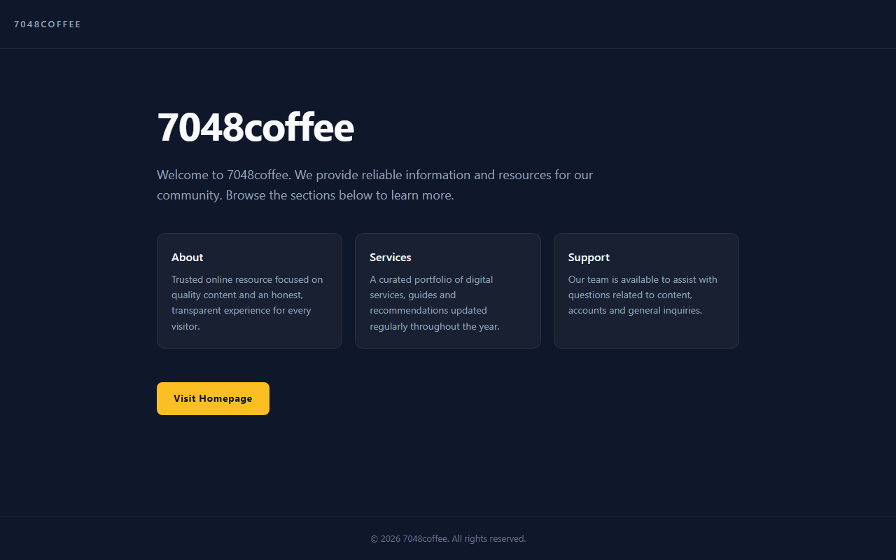 7048coffee.com screenshot