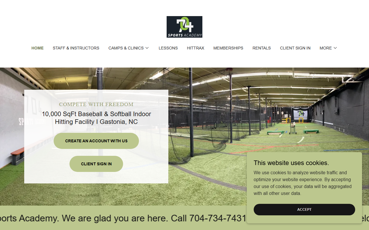 704sportsacademy.com screenshot