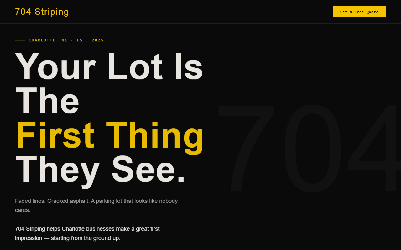 704striping.com screenshot