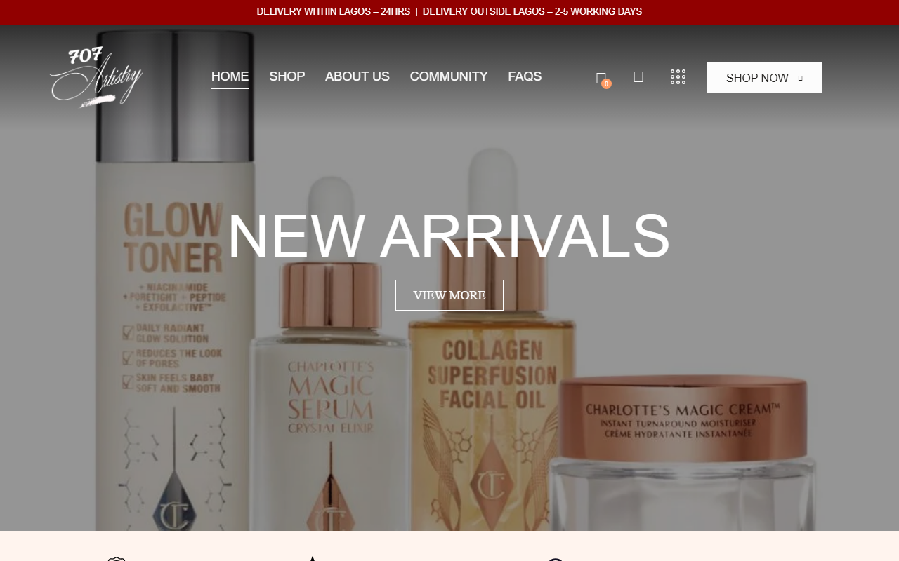 707artistry.com screenshot