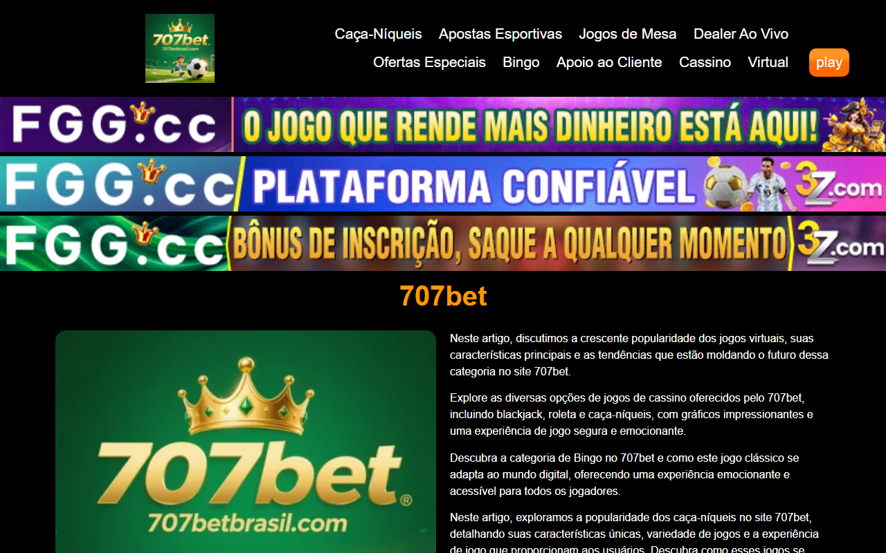 707betbrasil.com screenshot