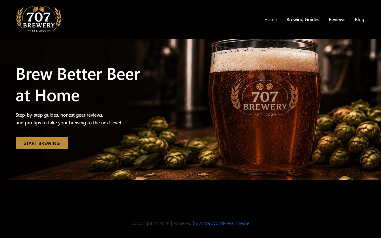 707brewery.com screenshot
